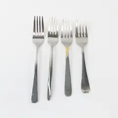 Lot of 4 Cambridge Yamazaki Assorted Used Forks 6-7 Inch Mixed Brands