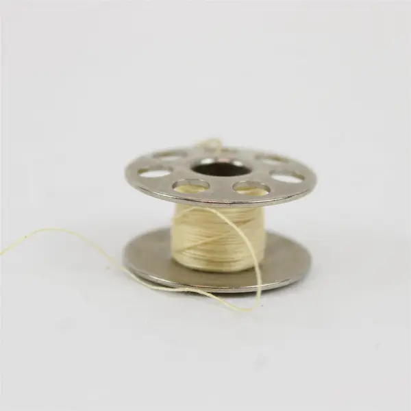 Lot of 8 Class 15 Singer Brother Bobbins & Plastic Bobbin Holder