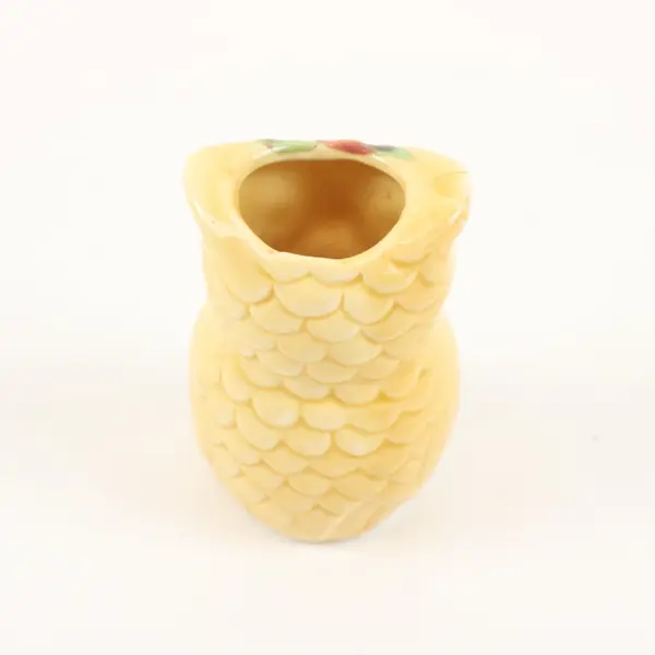 Vintage Ceramic Owl Planter Frankenmuth Michigan Collectible Taiwan