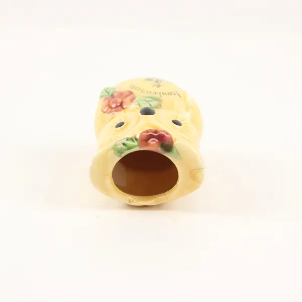 Vintage Ceramic Owl Planter Frankenmuth Michigan Collectible Taiwan