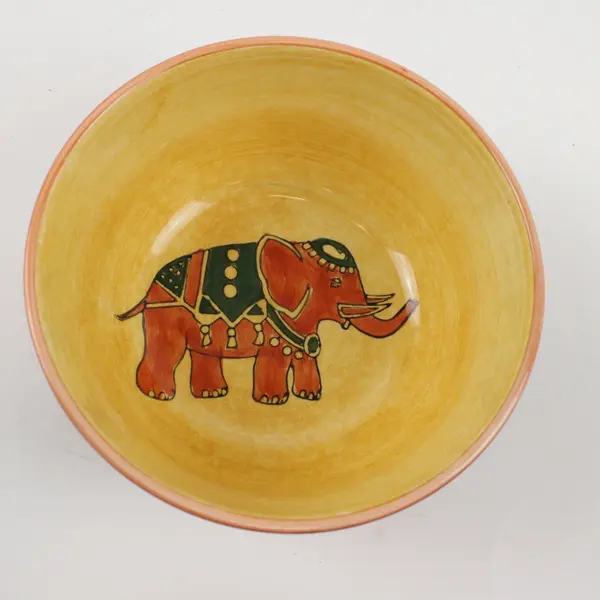 Set of 4 Pier 1 Imports Marrakesh Terracotta Elephant Bowls Orange Red