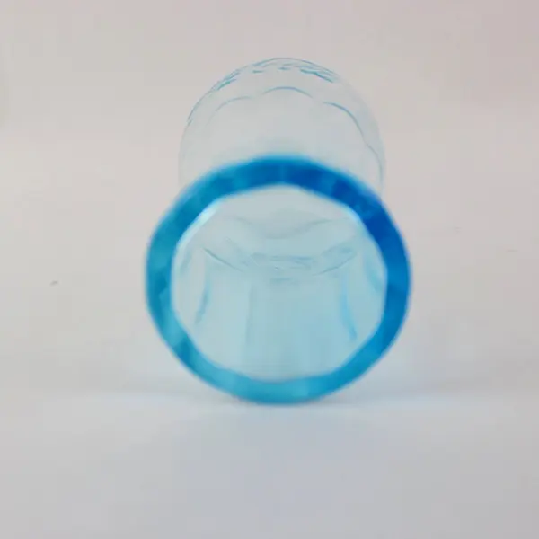 Coca-Cola Libbey Aqua Blue Contoured Drinking Glass