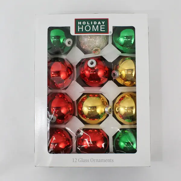 Lot of 29 Holiday Home Glass Christmas Baubles Flawed DIY Repurposing