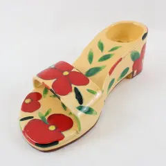 Happy Toes Tropic Flower Diane Artware Collectible Figurine Yellow Red