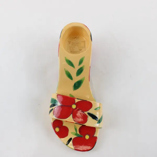 Happy Toes Tropic Flower Diane Artware Collectible Figurine Yellow Red