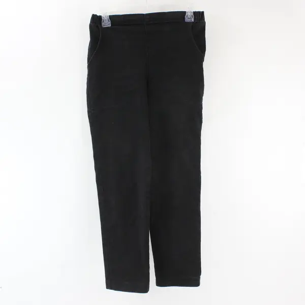 Croft & Barrow Women's Petite Stretch Size 4P Short Black Elastic Waist Pants