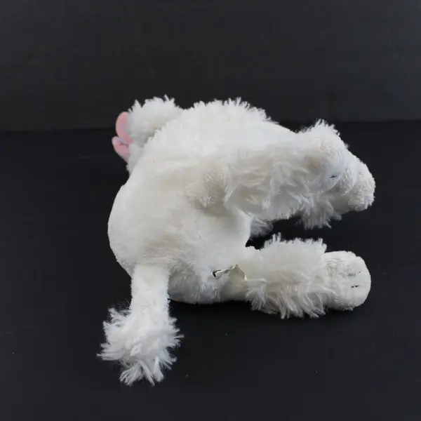 Dan Dee White Purple Easter Bunny Poodle Plush Stuffed Animal 8 in