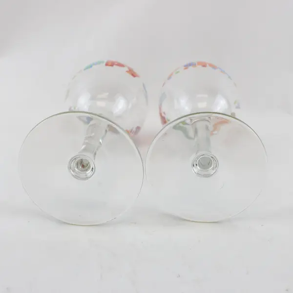 Libbey Happy Birthday Celebration Time Wine Glasses Set of 2 