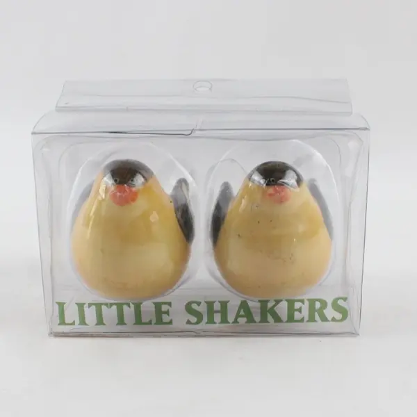 Amscan Little Shakers Oriole Bird 440254 Ceramic Salt Pepper Shakers Set 2