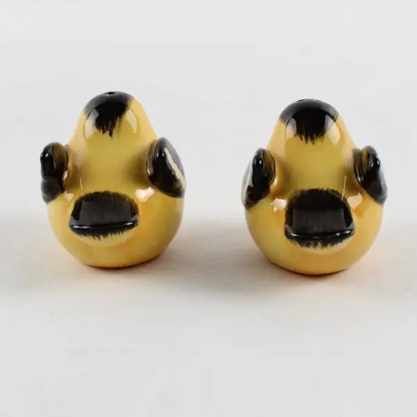 Amscan Little Shakers Oriole Bird 440254 Ceramic Salt Pepper Shakers Set 2