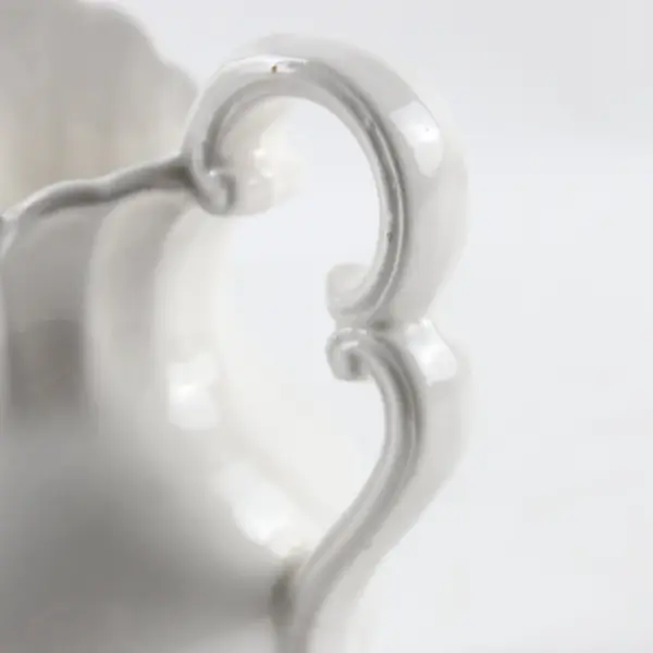Vintage White Ceramic Creamer Milk Server E-268 Classic Tabletop
