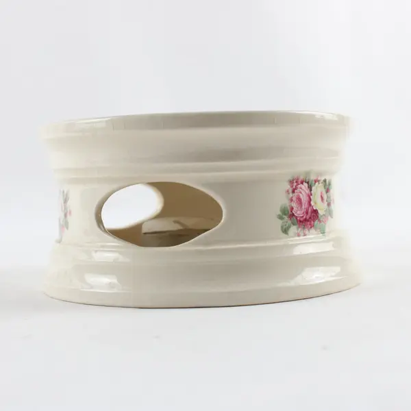 CARE Inc. Vintage Porcelain Floral Teapot Warmer White