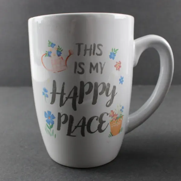 Royal Norfolk White Ceramic Coffee Mugs Set of 2