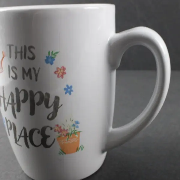 Royal Norfolk White Ceramic Coffee Mugs Set of 2