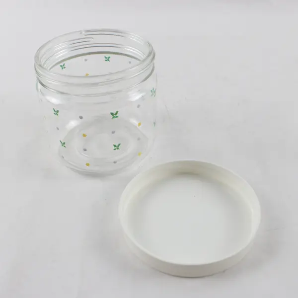 Set of 2 Precious Moments Christmas Jars With Lids "Christmas Is A..."