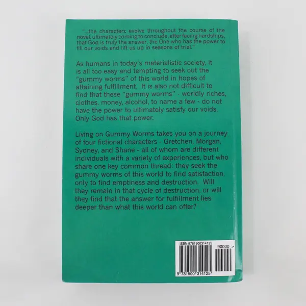 Living on Gummy Worms Self-Published Novel Kirsten Diane Wright Signed 2014 PB