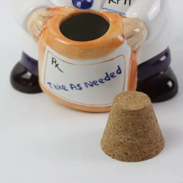 About Face Designs Pharmacist Take As Needed Ceramic Bobblehead Bank