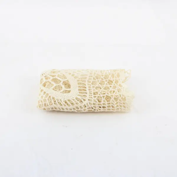 Lot of 2 Vintage Cotton and Lace Square and Star Shaped Handmade Doilies
