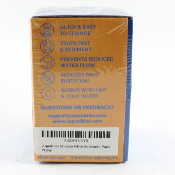 AquaBliss SFPADS Replacement Sediment Filter Pads 30 Pcs Shower Filter