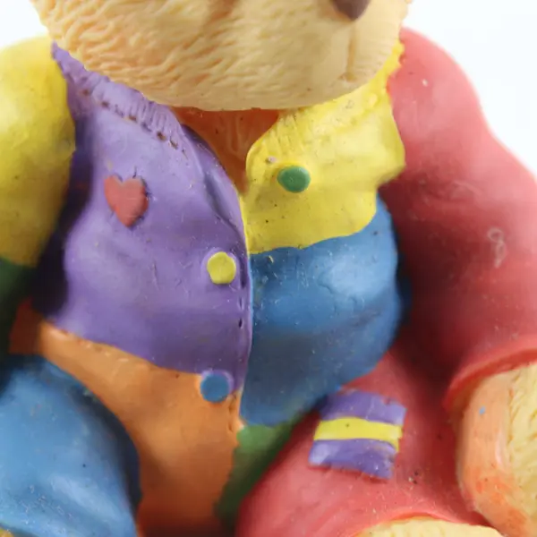 Enesco Cherished Teddies Toybox Corey the Color Bear Squeaks w/ Box