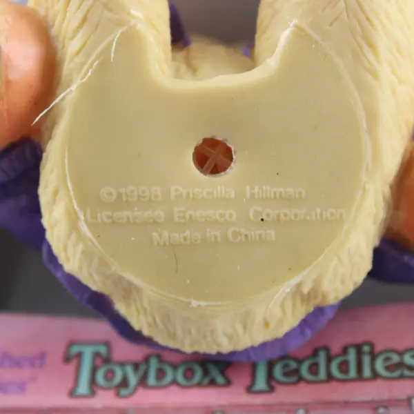 Cherished Teddies Toybox Teddies Shelley Shape Bear Squeaky Toy 1998
