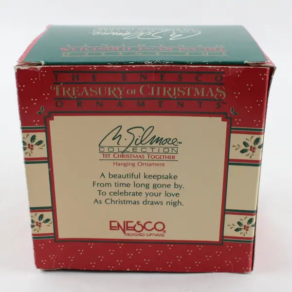 Enesco Treasury of Christmas 1988 1st Christmas Together M Gilmore Ornament NIB