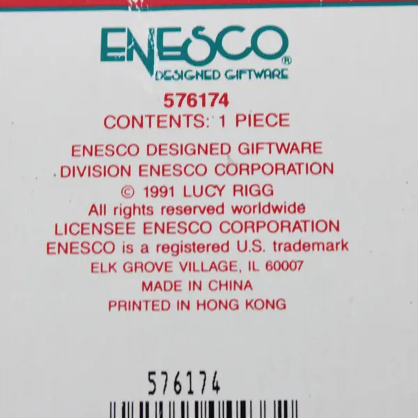 Enesco Treasury Christmas Ornament 1991 Swingtime Lucy & Me
