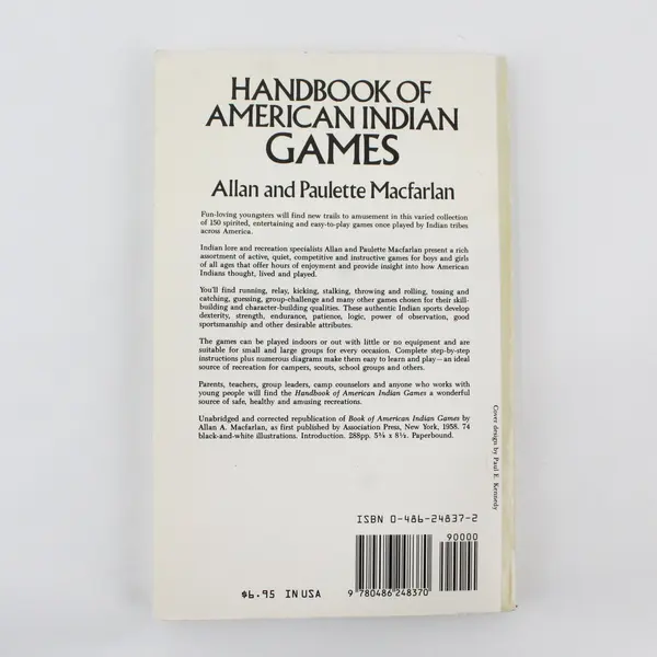 Handbook of American Indian Games (Native American) by Allan/Paulette Macfarlan