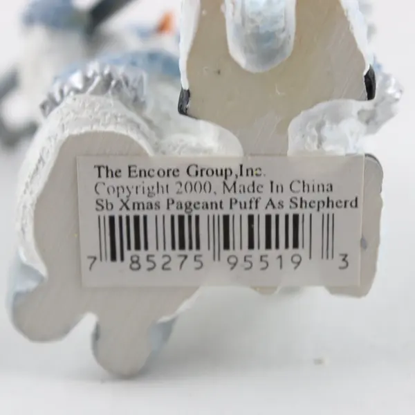 Encore Group Snow Buddies 95519 Puff Shepherd Christmas Figurine Broken Staff