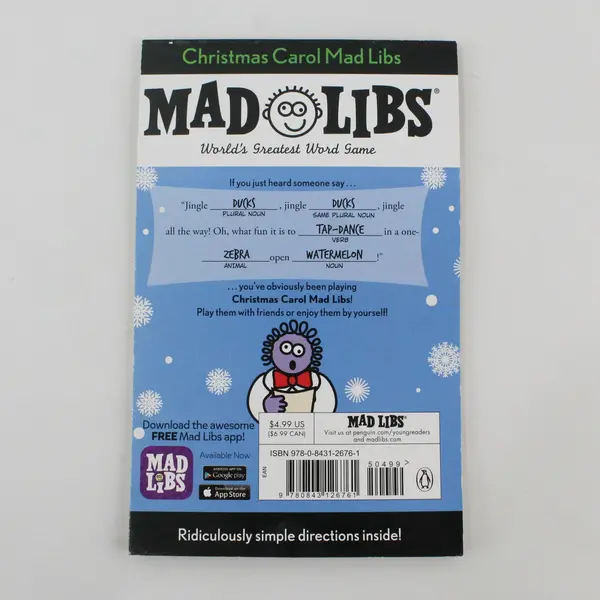 Christmas Carol Mad Libs: Very Merry Songs & Stories Roger Price 2 Activities