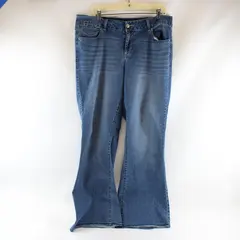Lane Bryant Womens Size 16 Average Medium Wash Blue Jeans Bootcut