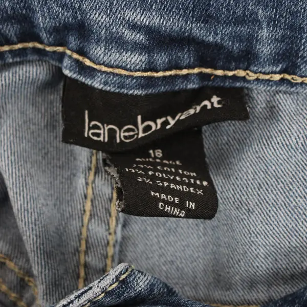 Lane Bryant Womens Size 16 Average Medium Wash Blue Jeans Bootcut