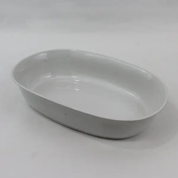 Lot of 3 White Ceramic Oblong Serving Dishes Platters 9 10.5 12.5"