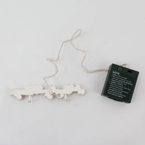 Department 56 Red "I Love My Village" Small LED Sign - Batteries Not Included