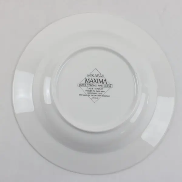 Set of 4 Mikasa Maxima CAJ08 Yardley Fine China Soup Pasta Bowls