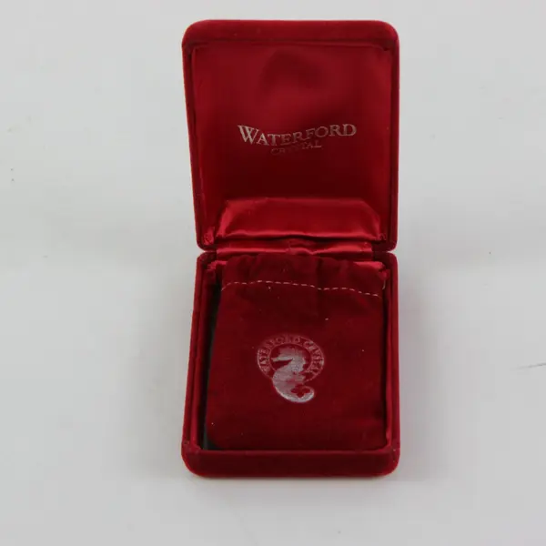 Waterford Crystal 1992 Nine Ladies Dancing Ornament 3" with Felt Bag & Box