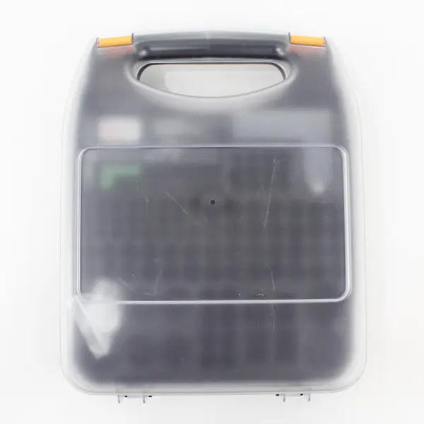 Amazon Basics Plastic Battery Organizer Storage Case With Battery Tester 