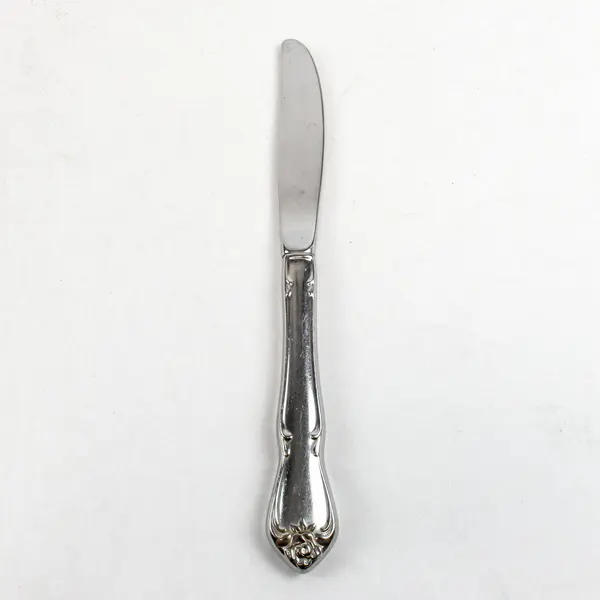 Lot of 2 Oneida Rogers Arbor Rose-True Rose Stainless Modern Solid Knives 8 3/8