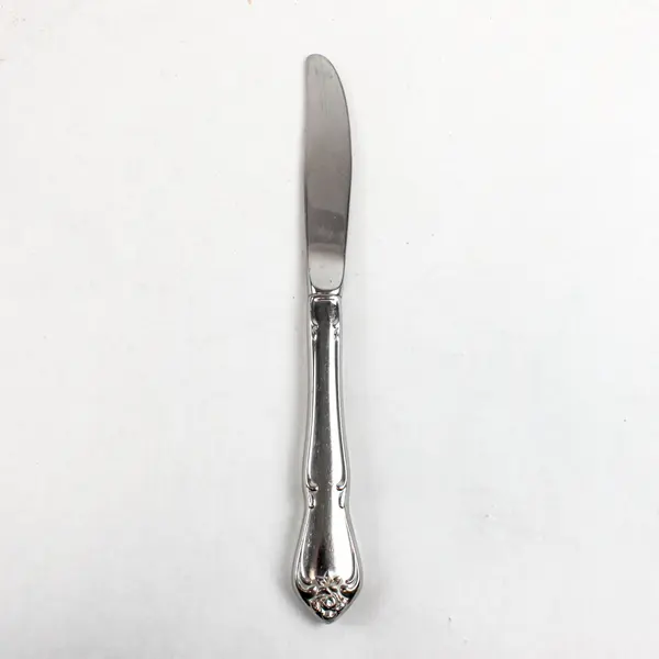 Lot of 2 Oneida Rogers Arbor Rose-True Rose Stainless Modern Solid Knives 8 3/8