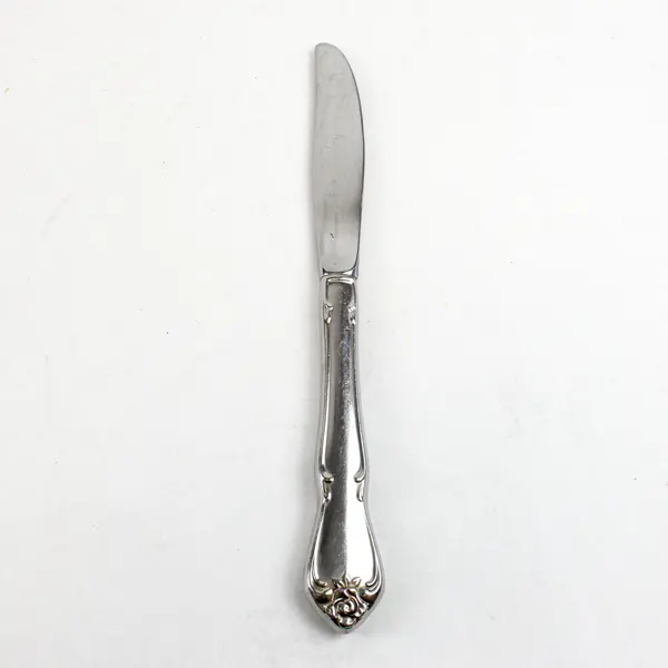 Lot of 3 Oneida Rogers Arbor Rose-True Rose Stainless Modern Solid Knives 8 3/8"
