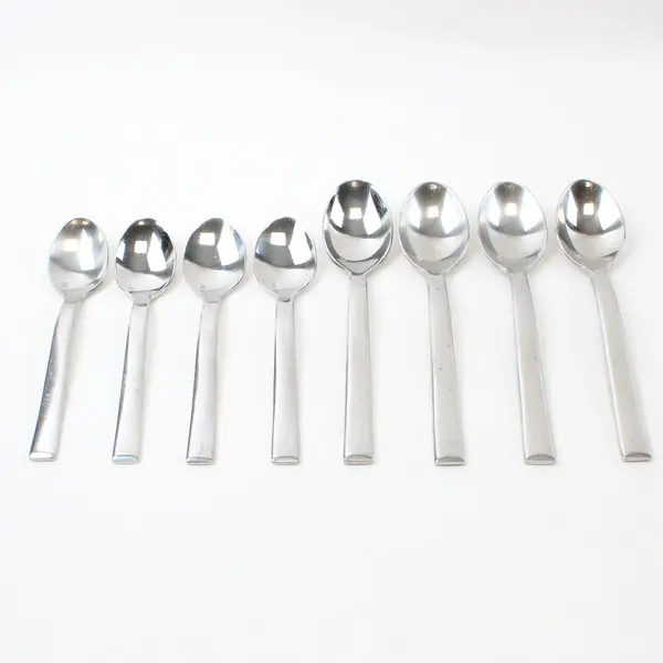 Lot of 8 Fortessa Classical Spoons 7in & 6in Used Flatware