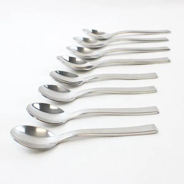Lot of 8 Fortessa Classical Spoons 7in & 6in Used Flatware