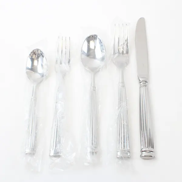 Lot of 5 Fortessa Doria Silverware Flatware Pieces Used