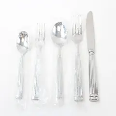 Lot of 5 Fortessa Doria Silverware Flatware Pieces Used