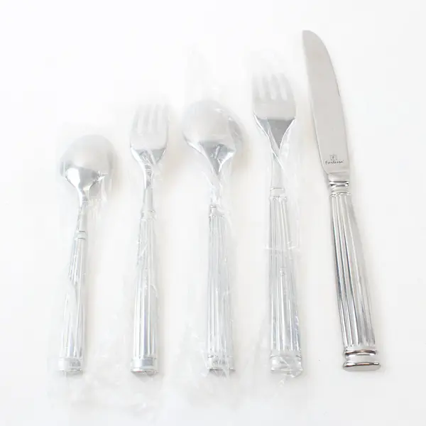 Lot of 5 Fortessa Doria Silverware Flatware Pieces Used