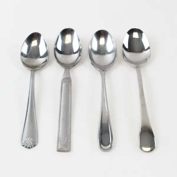 Lot of 4 Spoons 6.5 & 6 Inch Kitchen Dining Table Flatware