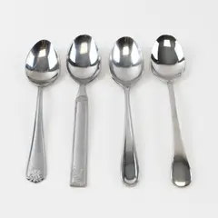 Lot of 4 Spoons 6.5 & 6 Inch Kitchen Dining Table Flatware