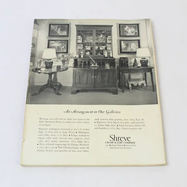 Vintage Shreve Antiques Catalog October 1965 - Acceptable Condition