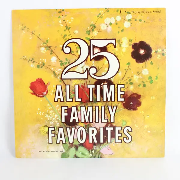 25 All Time Family Favorites 12" LP Vinyl Record ADS-1 All Disc Records