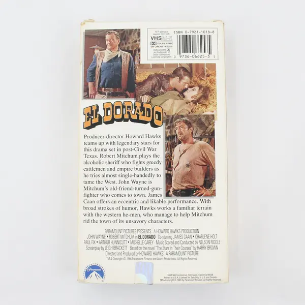 El Dorado Best of The West Collection VHS Paramount 1996